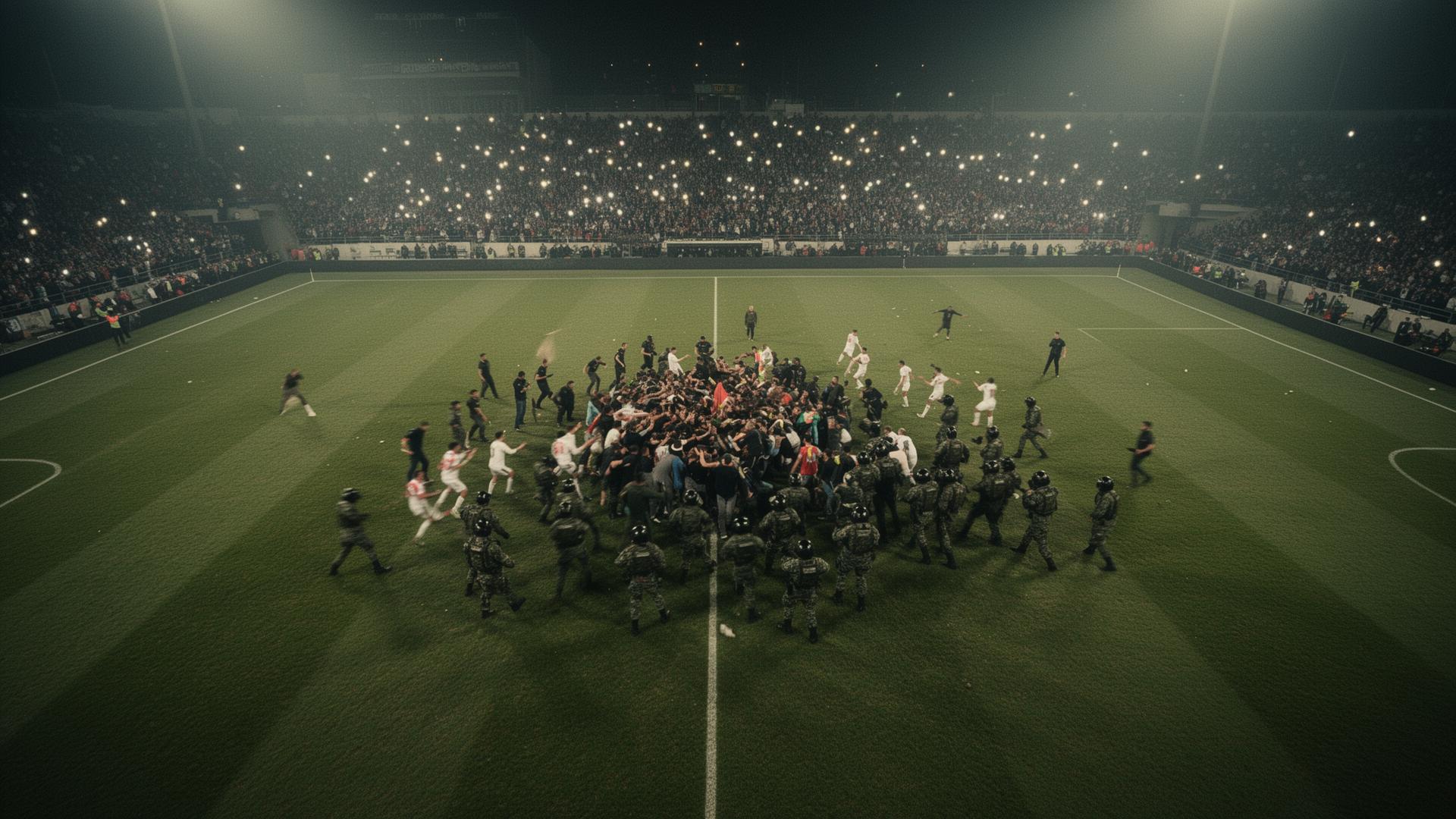 Brazil Cup Final stadium brawl